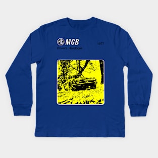 MGB DRIVER'S HANDBOOK Kids Long Sleeve T-Shirt